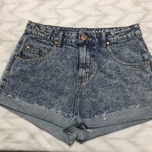 Denim High Rise Shorts Size 8